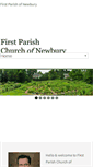 Mobile Screenshot of firstparishofnewbury.org